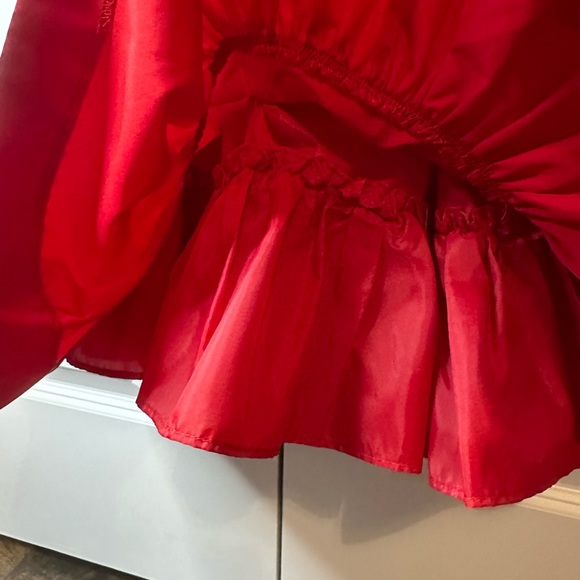 Polo Ralph Lauren Girls Red Tiered Stretch Interlock Dress (Size 3/3T) - Picture 5 of 6